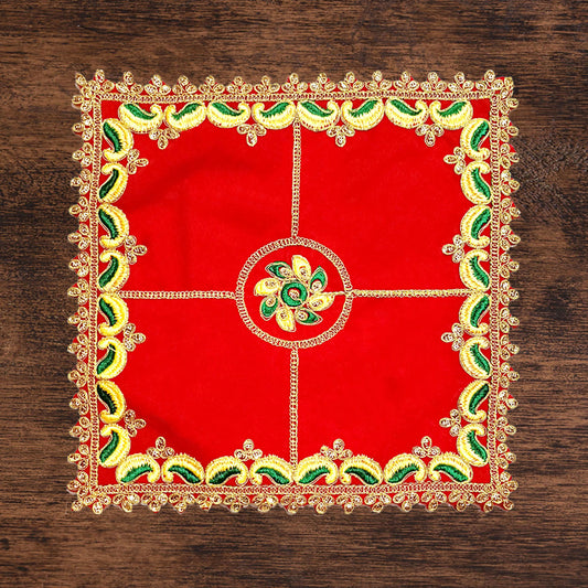 Multicolor Designer Pooja Aasan(Banjara Style Embroidery)