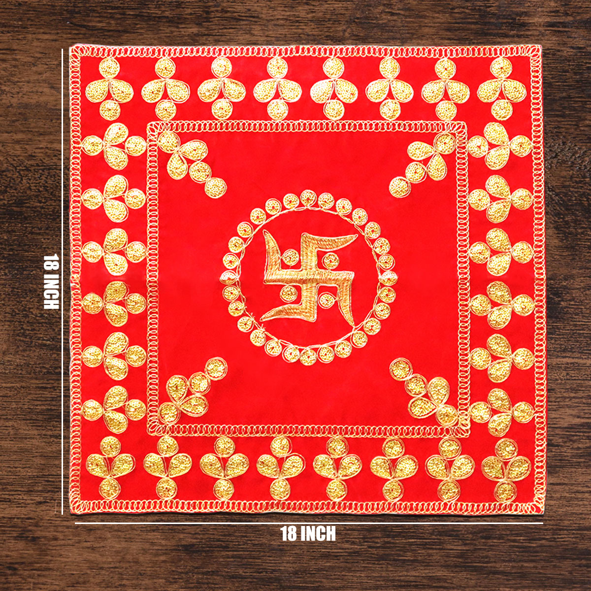 Swastik designer Red Pooja Aasan