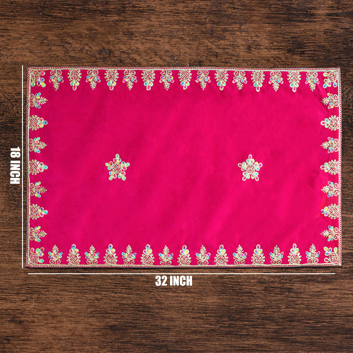 Pink Velvet Embroidery Designer Aasan